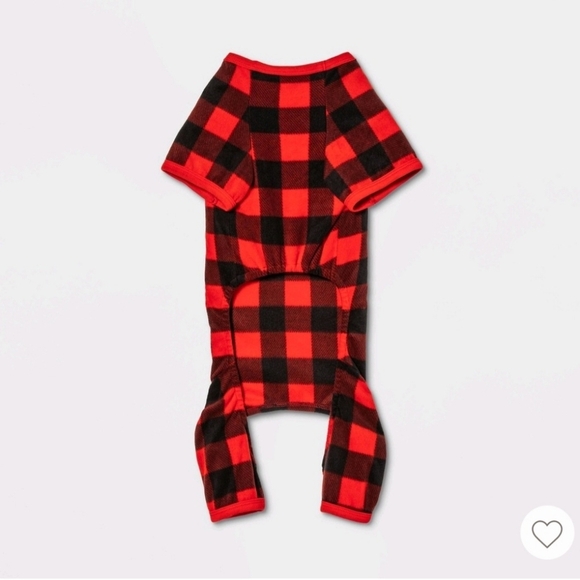 🍁NWOT Red and Black Buffalo Plaid Pet Pajamas/Outfit Size XL - Picture 2 of 6